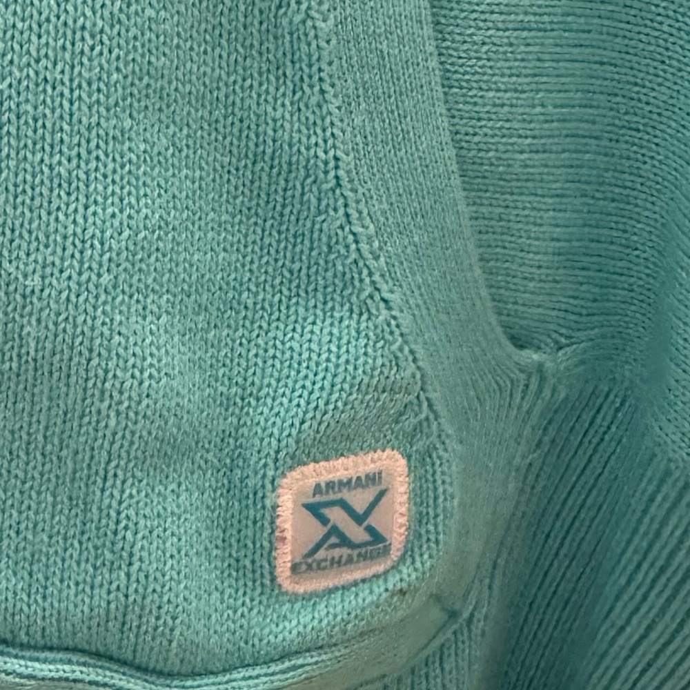 Armani Exchange Teal Knit Sweater - Picture 2 of 6